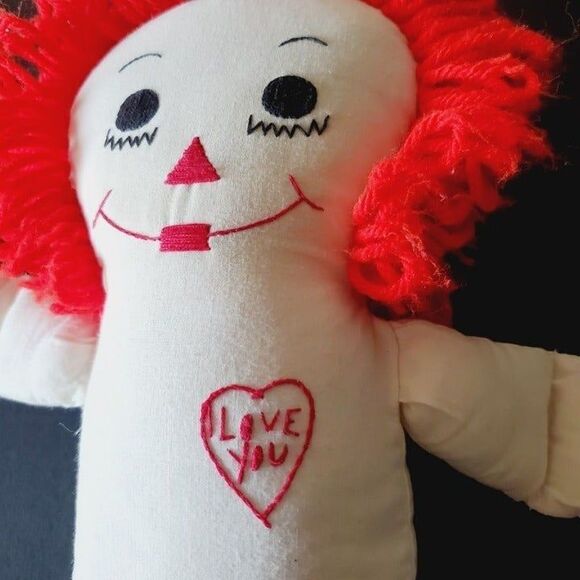 Vintage 1980s Raggedy Ann Push Doll Stuffed Toy 22" GUC - Picture 9 of 9